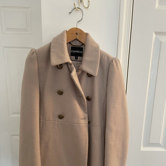 Used express tan peacoat - Picture 1 of 9